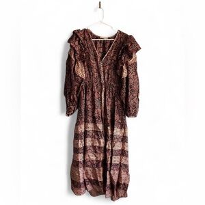 Ulla Johnson Serephina Maxi Dress in Pink Thistle